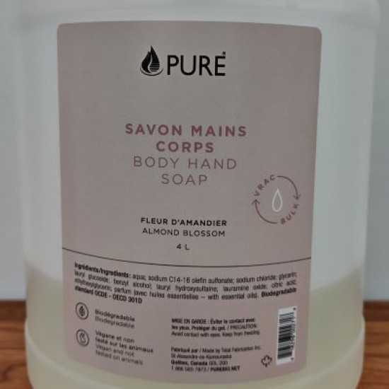 PURE - Savon Mains & Corps - Fleur d'Amandier Vrac